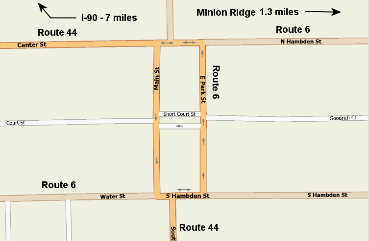 Map - Chardon Town Square detail
