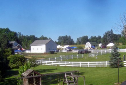 View of site from next door